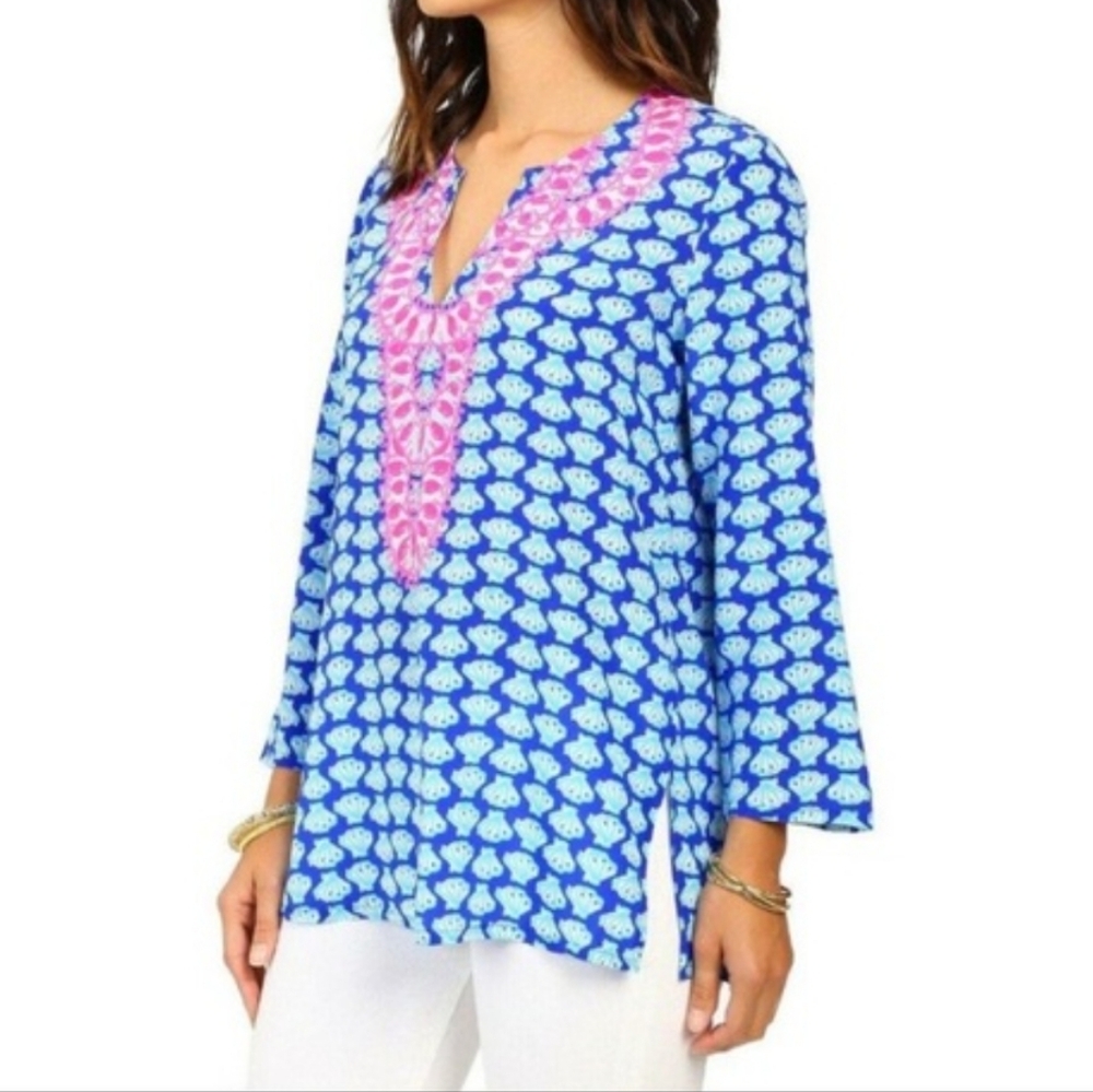 Lilly Pulitzer Renato 100% silk top